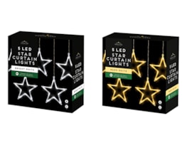 Wholesale 5 LED star curtain Lights - Battery operated Wholesale 5 LED star curtain Lights - Battery operated