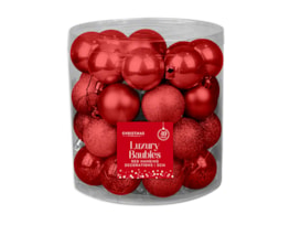 Wholesale Red Luxury Assorted Baubles | Bulk Buy Christmas Decorations Wholesale Red Luxury Assorted Baubles | Bulk Buy Christmas Decorations