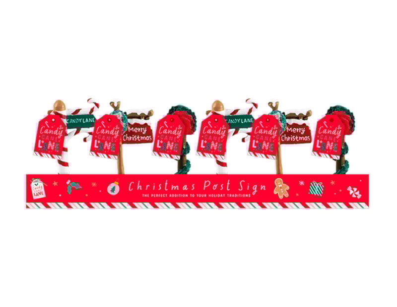 Wholesale Festive Christmas Post Sign Ornament | Bulk Buy Christmas Ornament Wholesale Festive Christmas Post Sign Ornament | Bulk Buy Christmas Ornament