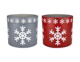 Wholesale Festive Cement Plant Pot | Bulk Buy Christmas Ornaments Wholesale Festive Cement Plant Pot