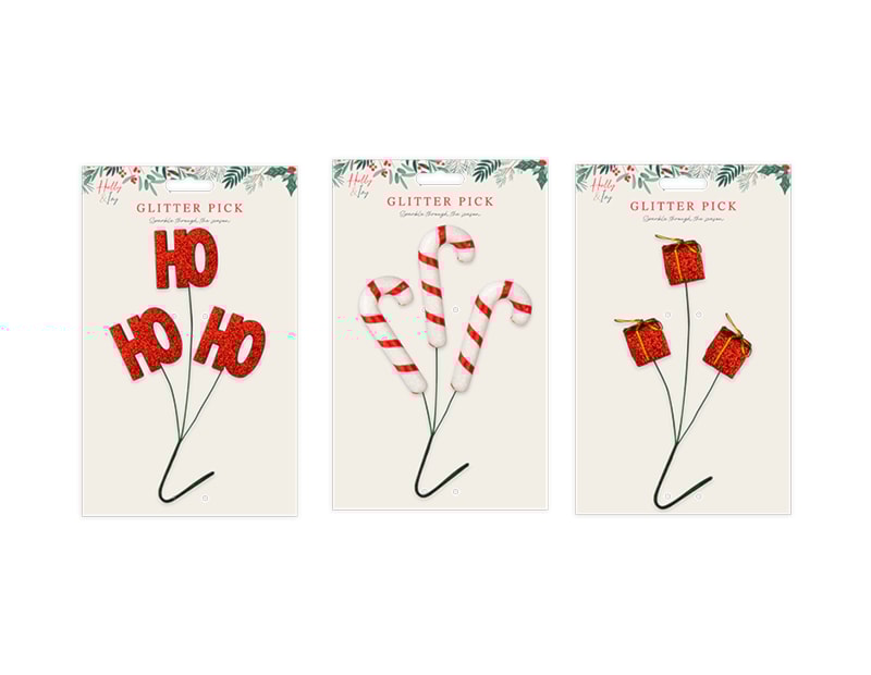 Wholesale Novelty Glitter pick christmas picks and sprays wholesale