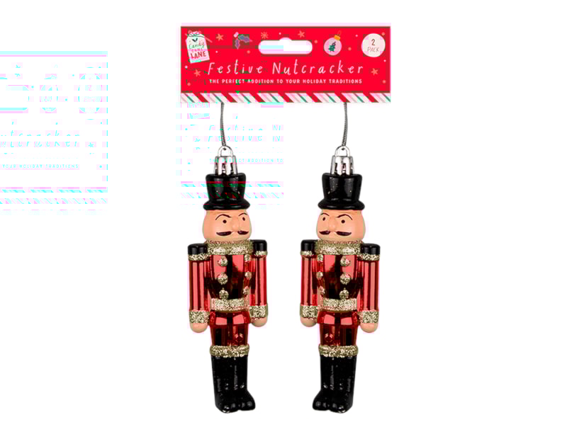 Wholesale Red Nutcracker Decorations - 2pk Wholesale Red Nutcracker Decorations - 2pk
