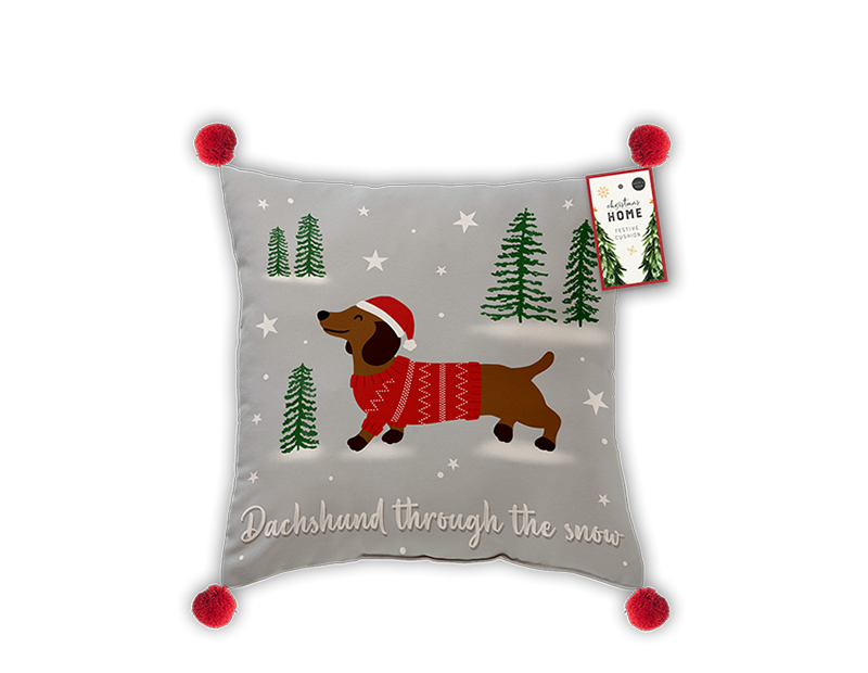 Wholesale Christmas Cotton Cushion 43cm x 43cm