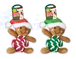 Wholesale Gingerbread Man Rope Plush Dog Toy Wholesale Gingerbread Man Rope Plush Dog Toy