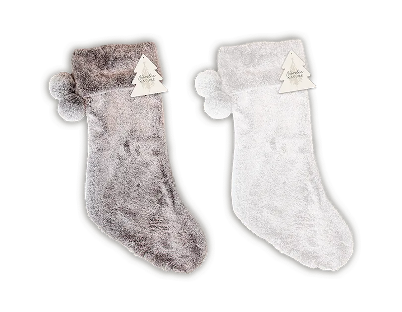 Faux Fur Stocking 55cm x 20cm