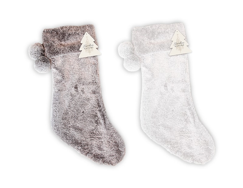 Wholesale Faux Fur Stocking 55cm x 20cm Wholesale Faux Fur Stocking 55cm x 20cm