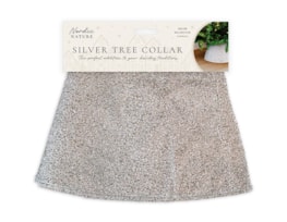 Wholesale Christmas Silver Glitter Tree Collar 56cm Dia Wholesale Christmas Silver Glitter Tree Collar 56cm Dia