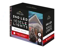 Wholesale 240 Led Mains Operated Icicles Lights - Bright White Wholesale 240 Led Mains Operated Icicles Lights - Bright White