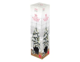 Wholesale Pre-Lit Frosted Christmas Potted Tree 3ft Wholesale Pre-Lit Frosted Christmas Potted Tree 3ft