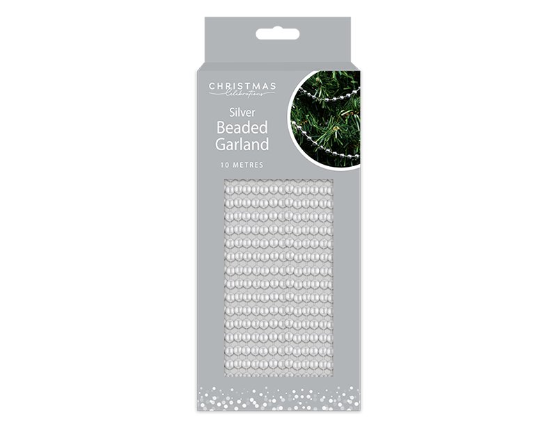 Wholesale Silver Beaded Garland 10M