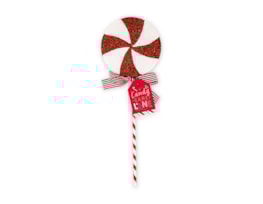 Wholesale Candy Stripe Glitter Lollipop Decoration 38cm Wholesale Candy Stripe Glitter Lollipop Decoration 38cm