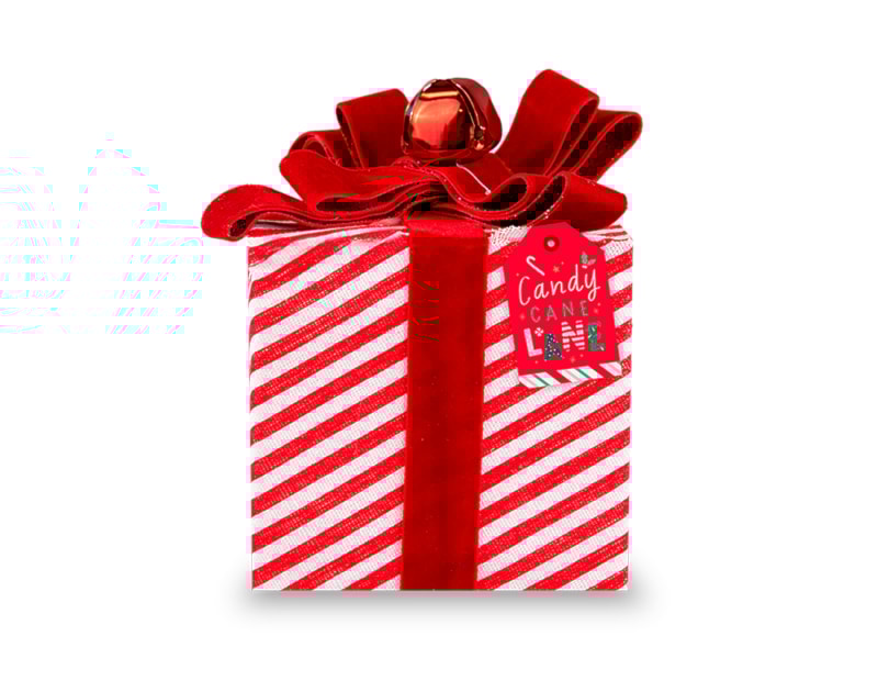 Wholesale Candy Stripe Present Decoration 17cm x 12cm Wholesale Candy Stripe Present Decoration 17cm x 12cm