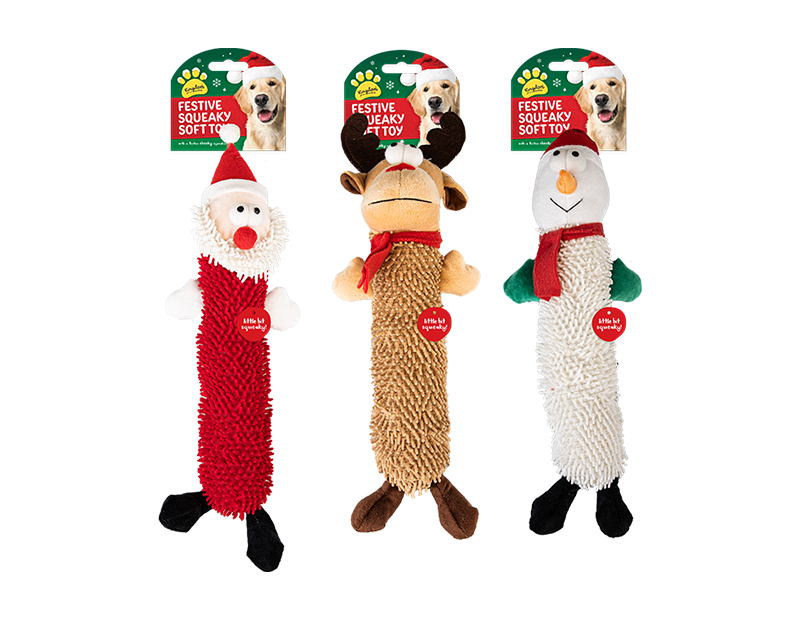 Wholesale Christmas Pet Squeaking Soft Toy