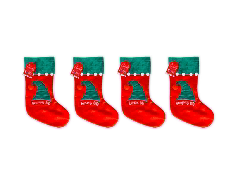 Wholesale Velvet Elf Stocking Wholesale Velvet Elf Stocking