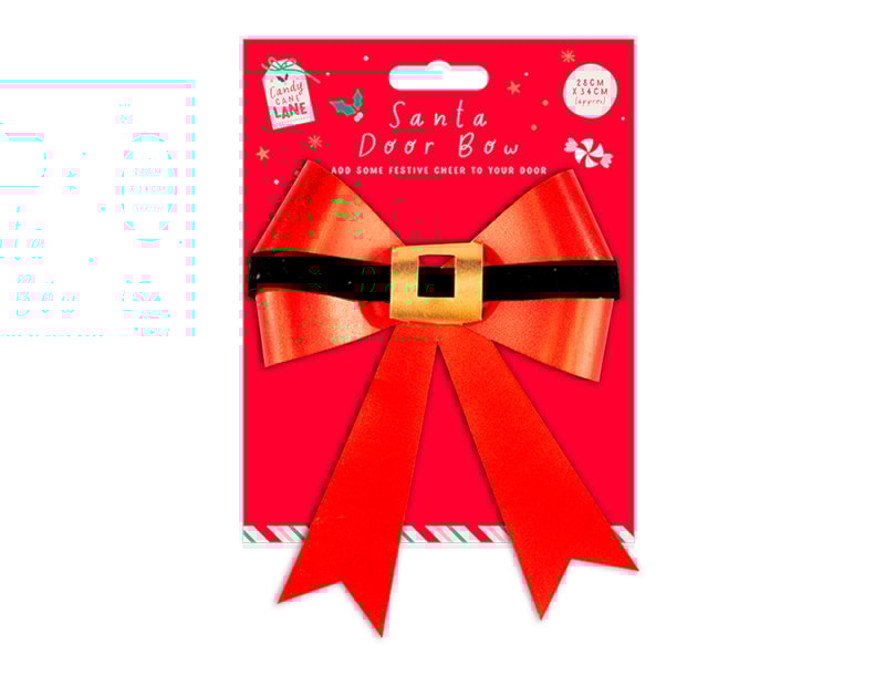 Wholesale Large Santa Door Bow 28cm x 34cm Wholesale Large Santa Door Bow 28cm x 34cm