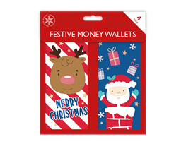 Wholesale Christmas Character Money Wallets - 4 Pack Christmas Character Money Wallets - 4 Pack