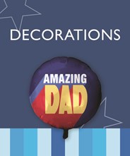 A range of wholesale Father's Day decorations