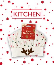 Christmas themed kitchen accessories including cupcake boxes and cookie cutters.
