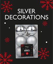 Wholesale Christmas Decorations - Silver
