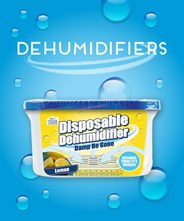 Dehumidifiers to keep rooms dry and reduce condensation.