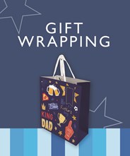A wide range of wholesale Father's Day gift wrapping, including wrapping paper, cards and hampers.