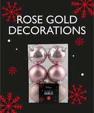 Wholesale Christmas Decorations - Rose Gold
