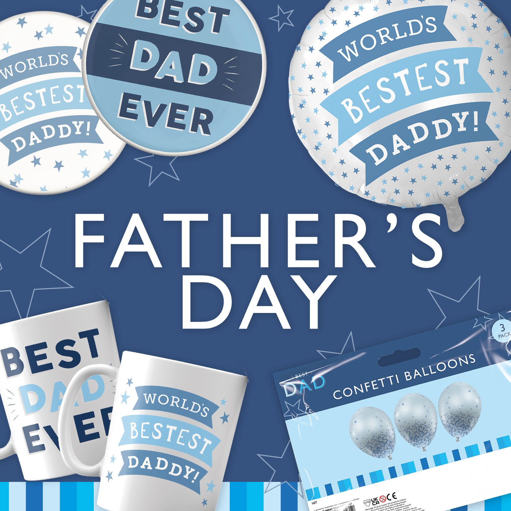 A range of wholesale Father's Day products