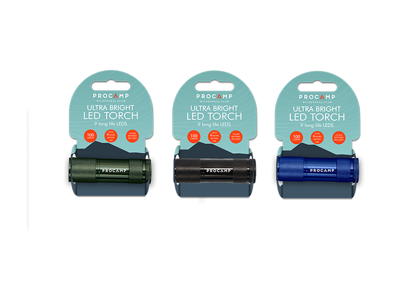 Wholesale LED Ultra Bright Torch with Clip Strip