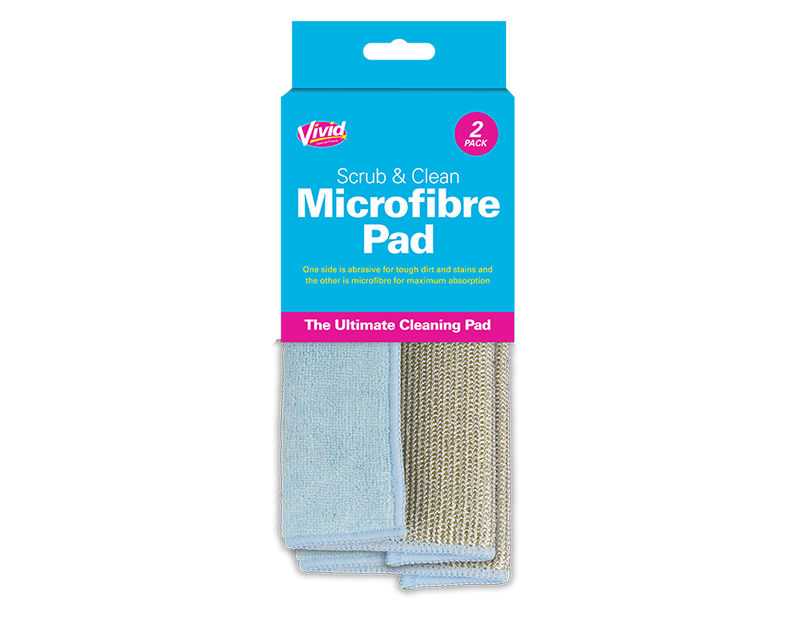 Scrub & Clean Microfibre Pad 2pk