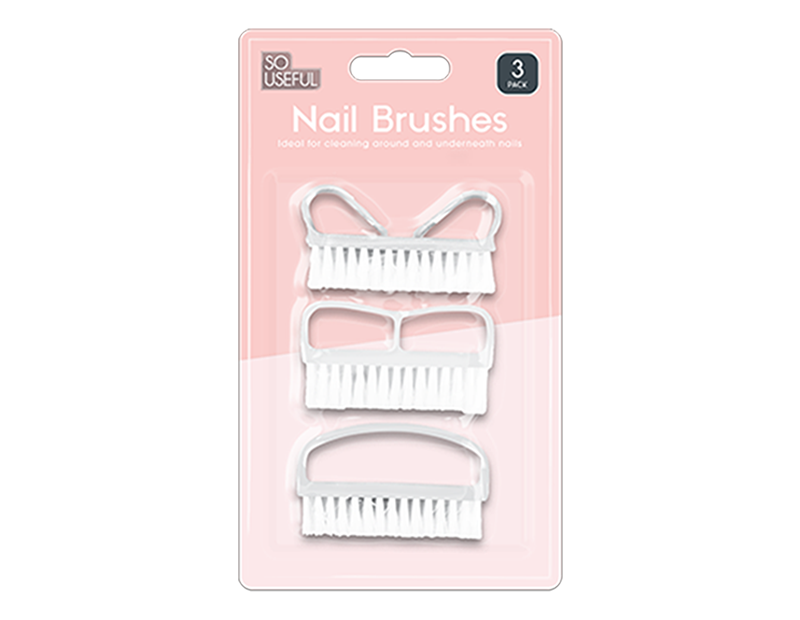 Wholesale Nail Brush 3pk With Clip Strip