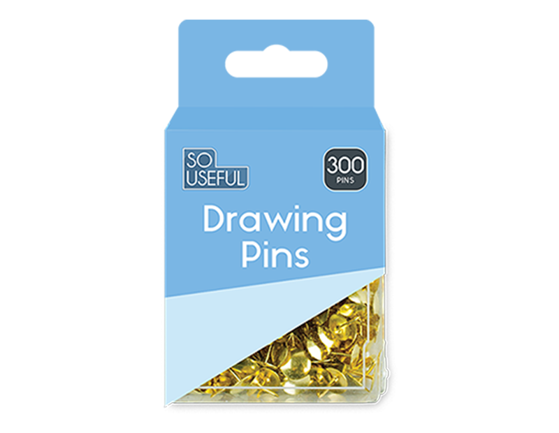 Wholesale Drawing Pins 300pk With Clip Strip