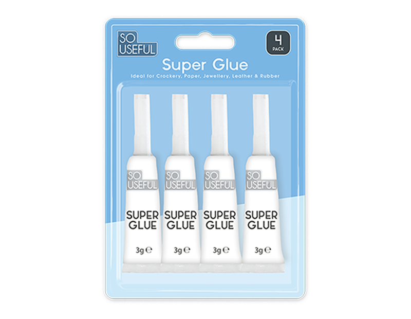 Wholesale Super Glue 4pk With Clip Strip