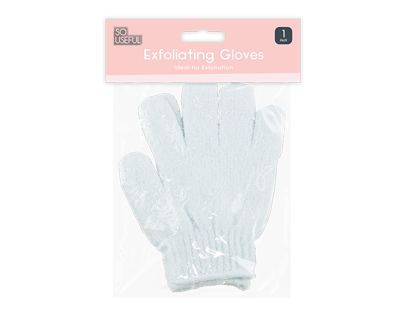 Wholesale Exfoliating Bath & Shower Gloves With Clip Strip