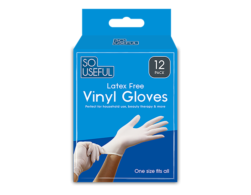 Wholesale Vinyl Gloves 12pk With Clip Strip