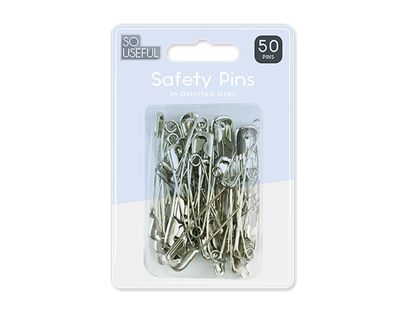 Wholesale Safety Pins 50pk With Clip Strip