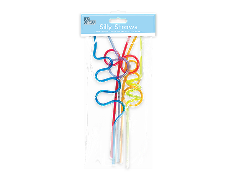 Wholesale Silly Straws 5pk With Clip Strip