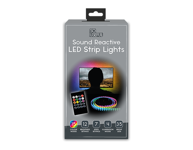 Wholesale Sound Reactive LED Strip Lights 2M With Clip Strip