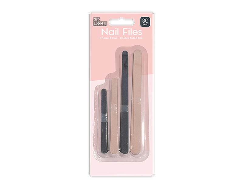 Wholesale Nail Files 30pk With Clip Strip