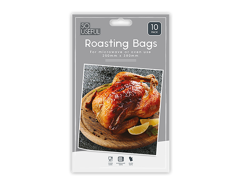Wholesale Roasting Bags 10pk With Clip Strip