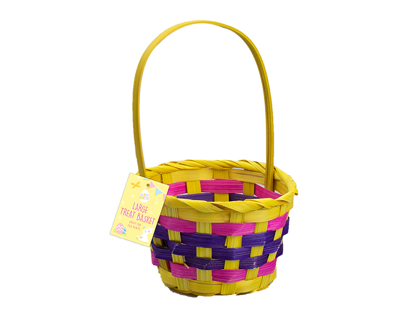 Wholesale Easter Large Woven Treat Basket | Gem imports Ltd.