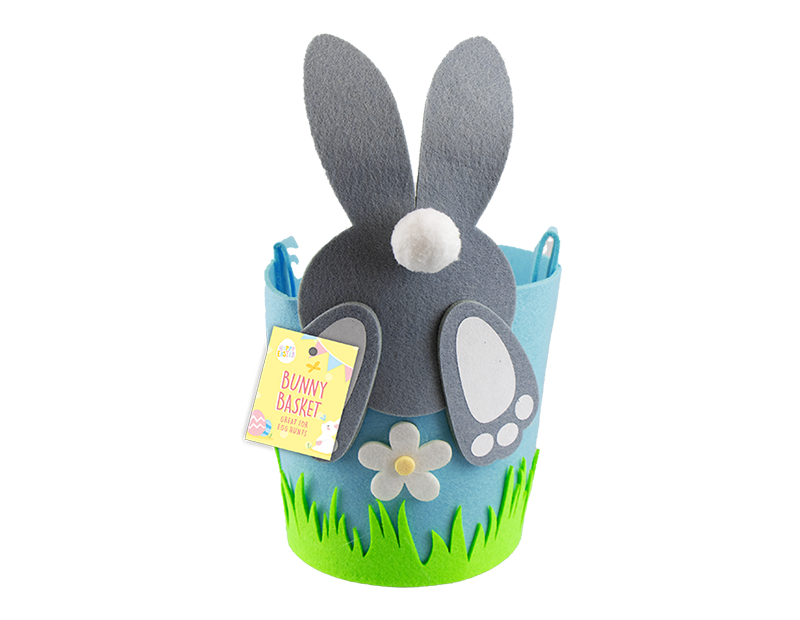 Wholesale Easter Pom Pom Bunny Basket | Gem imports Ltd.