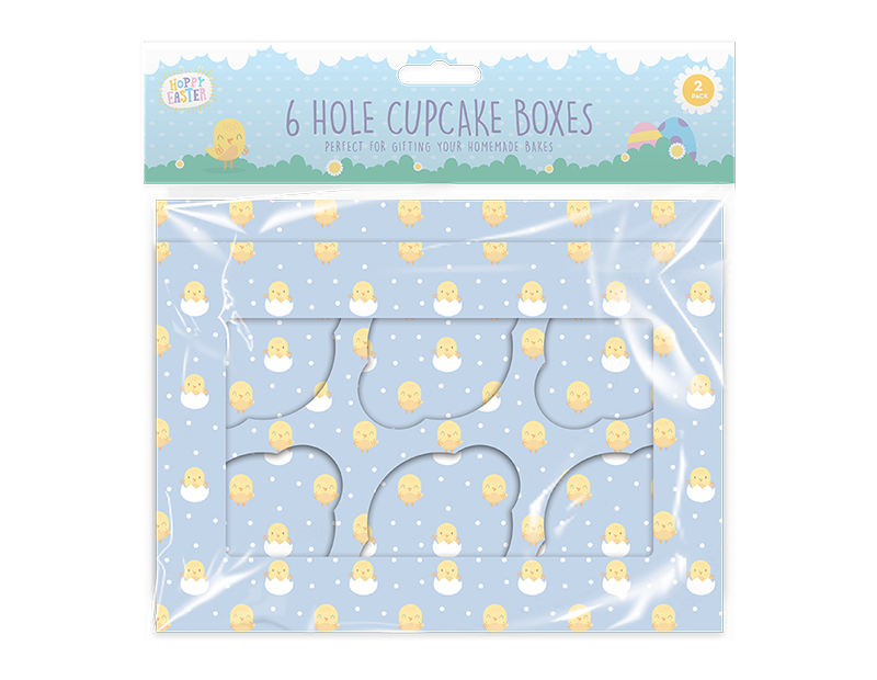 Easter 6-Hole Cupcake Box 2pk