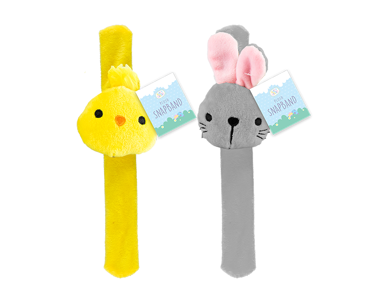 Wholesale Easter Plush Snap Band with PDQ
