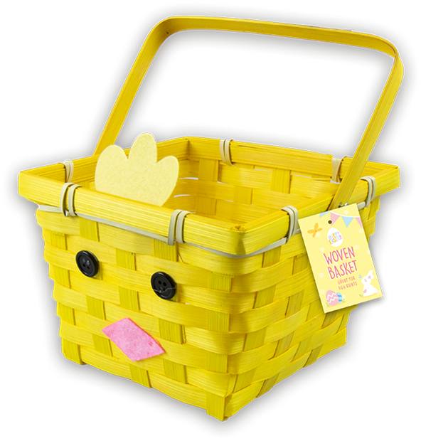Wholesale Easter Character Woven Basket