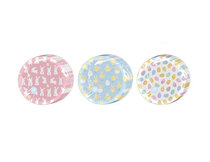 Wholesale Easter Printed Paper Plates 10pk PDQ