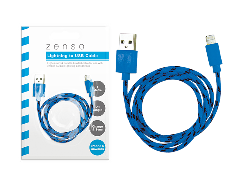 iPhone Braided USB Cable 1m