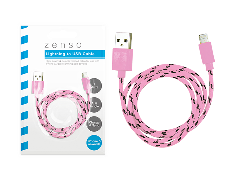 iPhone Braided USB Cable 1m