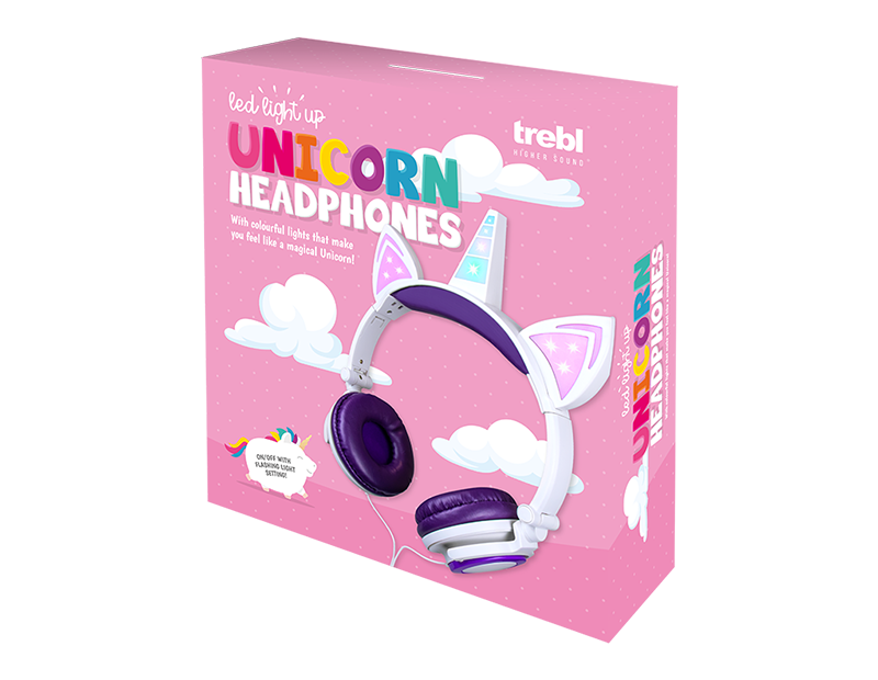 Wholesale Light up Unicorn Headphones