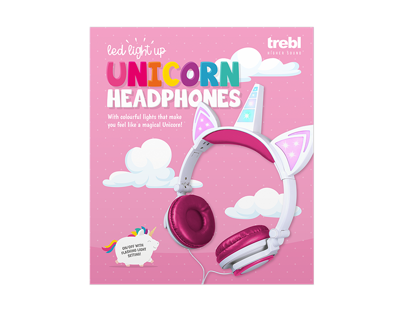 Light Up Unicorn Headphones