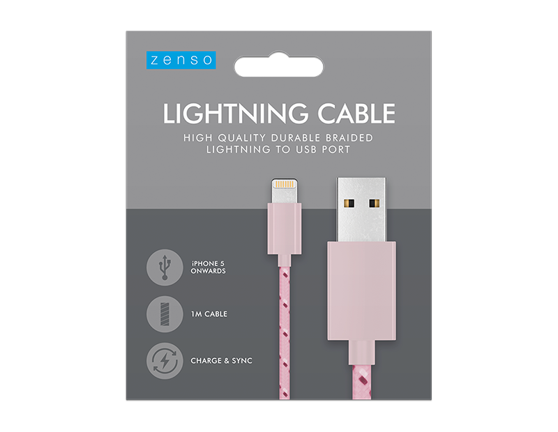 Wholesale Iphone Braided USB cable 1m